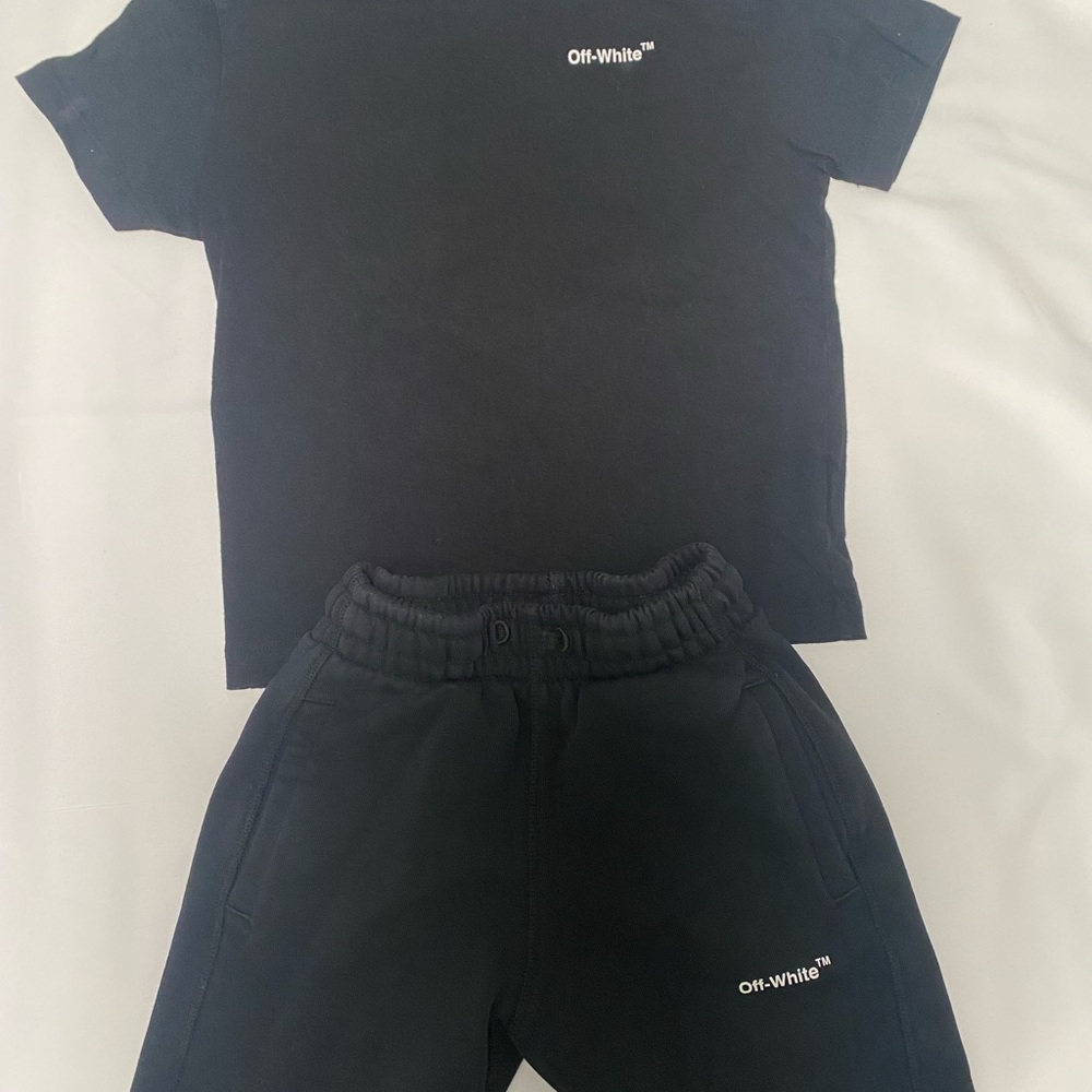 Off-White Kids Gray Hoodie